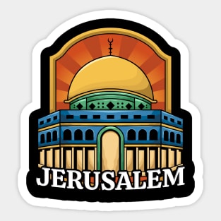 jerusalem holy city Sticker